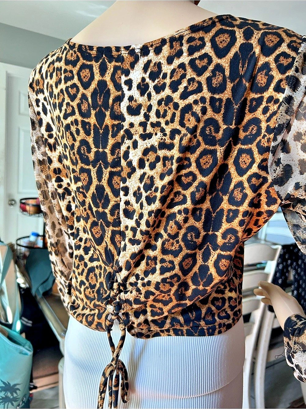 Topology Leopard Print Long Sleeve Top XL - Picture 3 of 6